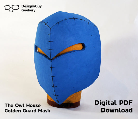 The Owl House Cosplay Golden Guard Mask EVA Foam Template PDF Download