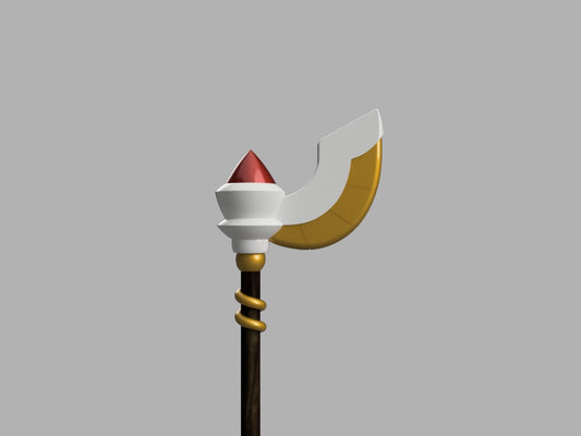 The Owl House Cosplay Golden Guard Staff 3D Model